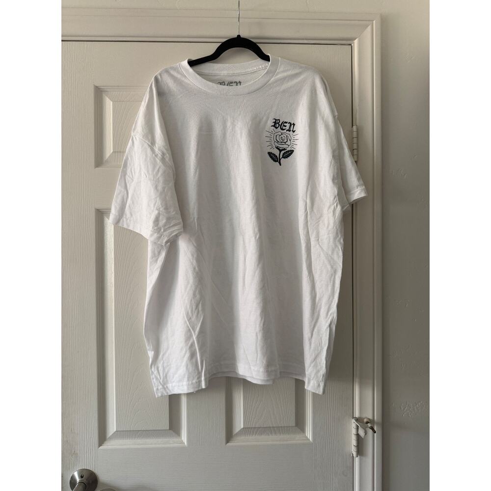 macklemore official merch 2023 the ben tour white tee shirt size xx-large xxl
